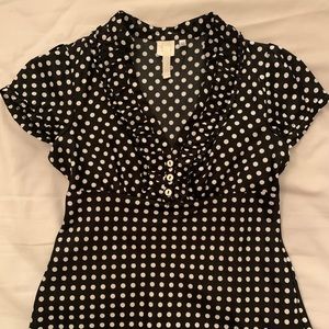 polka dot top!